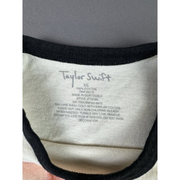 Taylor Swift World Tour 1989 Concert Ringer Shirt Womens Small Polaroid Swiftie - Picture 6 of 8